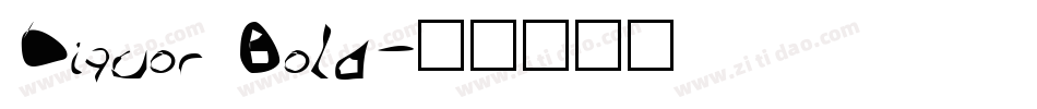 Liquor Bold字体转换